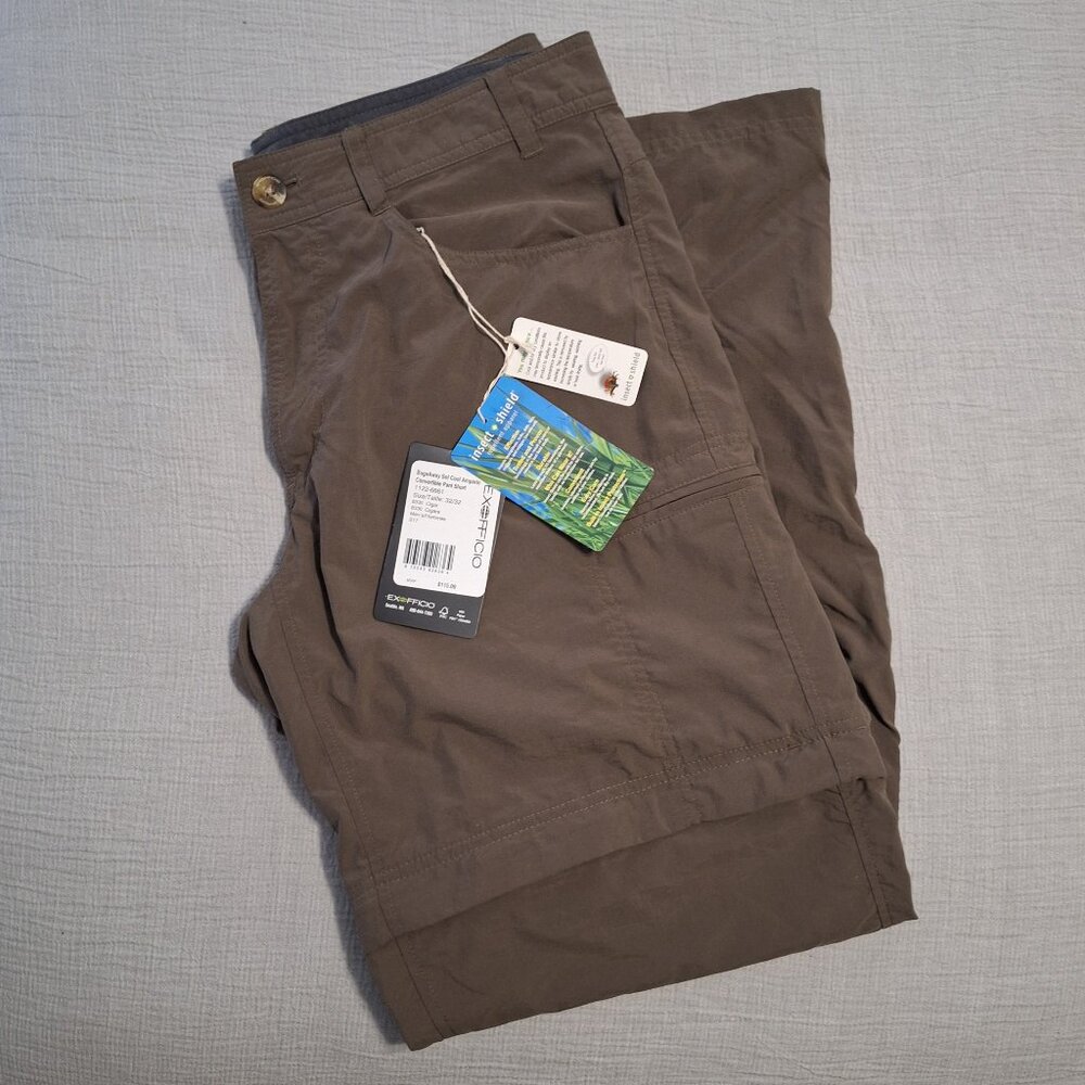 Exofficio BugsAway Sol Cool Ampario convertible pants Mens 32x32 Hiking Fishing